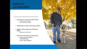 Overview of DeafBlind Guide Dog Program
